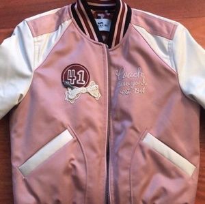 Coach leather baseball lettermen jacket